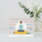 Les bienfaits de la méditation ポストカード (スタンド正面)