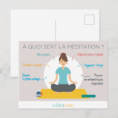 Les bienfaits de la méditation ポストカード (正面/裏面)