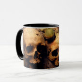 Les Catacombes deパリのスカル マグカップ (正面左)