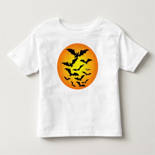 Les chauve-souris d'Halloween - トドラーTシャツ (正面)