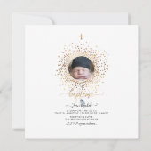 Les Confettis d'or Faire-part de Baptême 招待状 (裏面)
