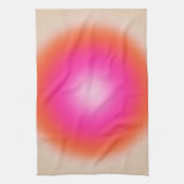 Les Couleurs 12 Orange And Pink Gradient キッチンタオル (縦)