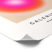 Les Couleurs 12 Orange And Pink Gradient ポスター (角)