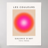 Les Couleurs 12 Orange And Pink Gradient ポスター (正面)