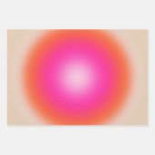 Les Couleurs 12 Orange And Pink Gradient ラッピングペーパーシート (正面)