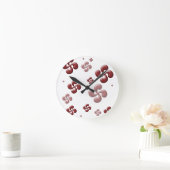 Les croix Basque 3d ! ラウンド壁時計 (ホーム)