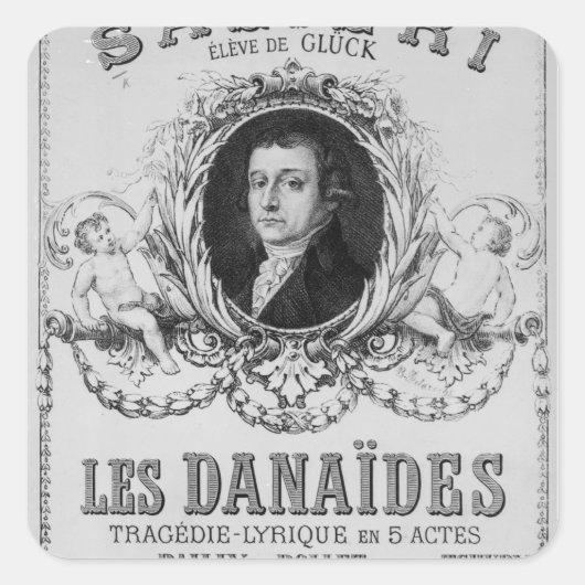 Les Danaidesの広告 スクエアシール (正面)