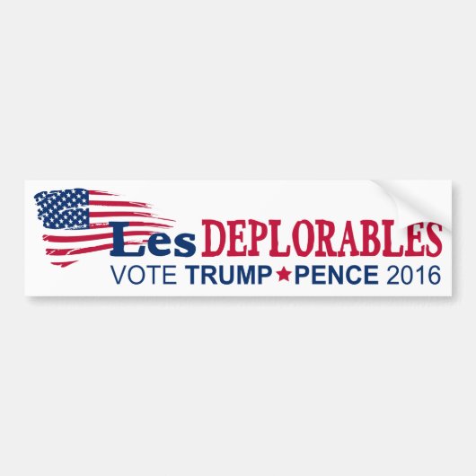 Les Deplorables -切札のペニー2016年 バンパーステッカー (正面)