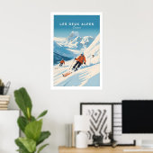 Les Deux Alpes Poster 1 ポスター (ホームオフィス)