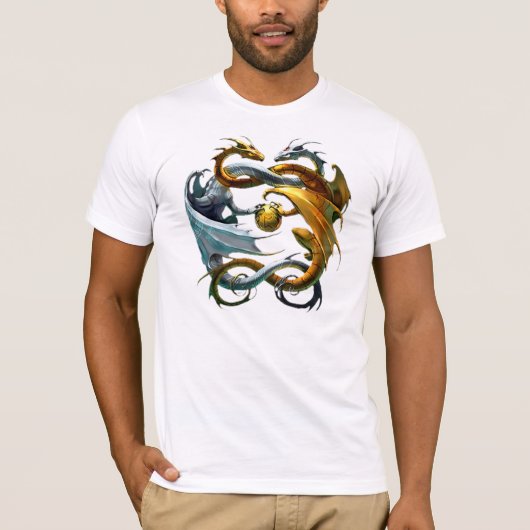 Les dragons jouent au ballon - tシャツ (正面)