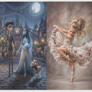 Les duos ballerina & Marié - AG - Decoupage cadeau ラッピングペーパー