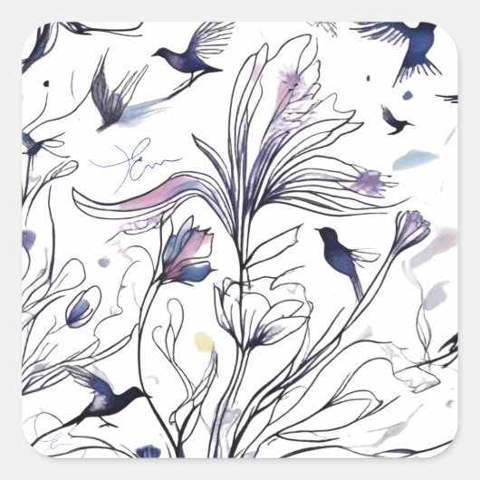 Les envolés 2  スクエアシール (正面)