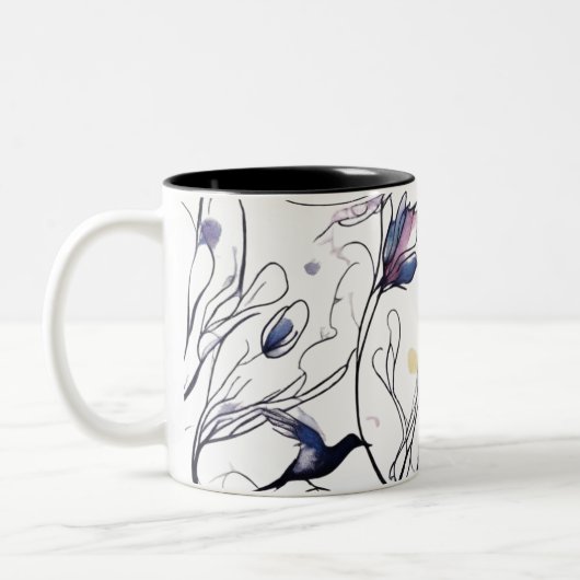 Les envolés 2 Tasse ツートーンマグカップ (左)