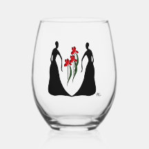 Les Femmes 16 oz. Stemless Wine Glass