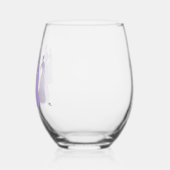 Les Femmes 16 oz. Stemless Wine Glass Lavender ステムなしワイングラス (左)