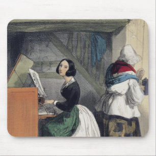 「Les Femmes deからの音楽学校の生徒、 マウスパッド
