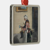 「Les Femmes deパリからの掃除婦、 メタルオーナメント (右)