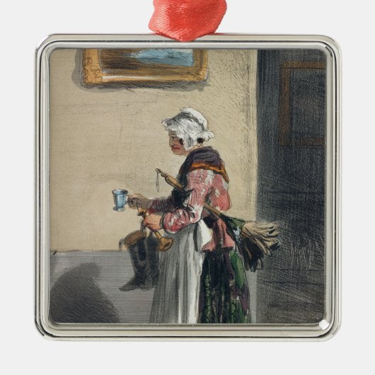 「Les Femmes deパリからの掃除婦、 メタルオーナメント (正面)