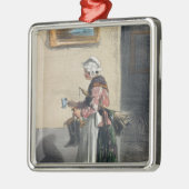 「Les Femmes deパリからの掃除婦、 メタルオーナメント (左)