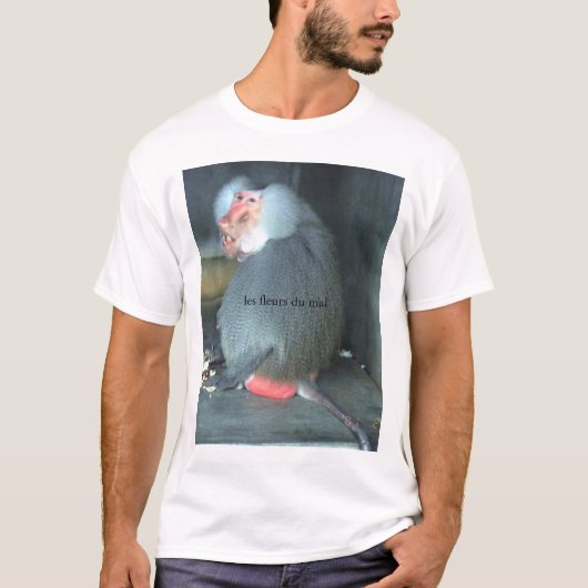 les fleurs du mal -ヒヒ tシャツ (正面)