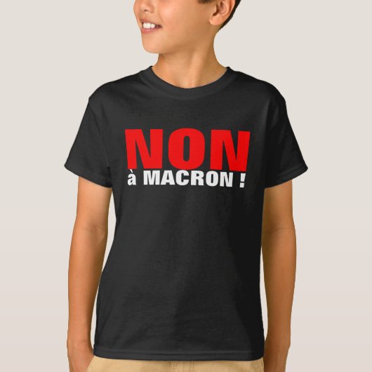 Les Francais choissent le NON – キッズシャツ Tシャツ (正面)