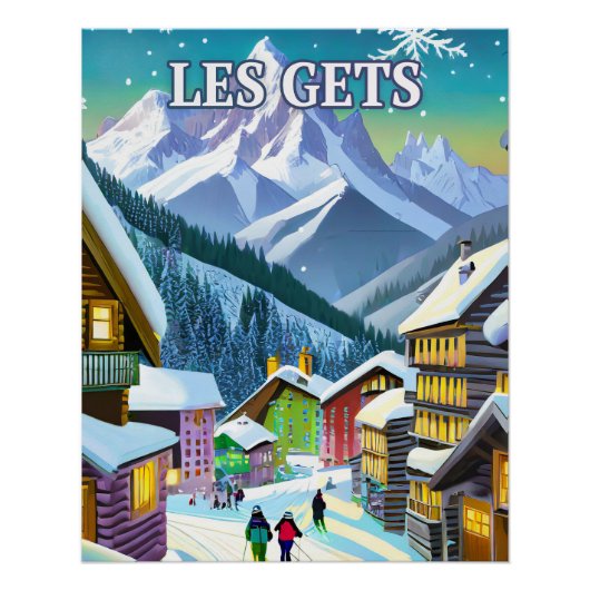 Les Gets : Authenticité Montagnarde ポスター (正面)