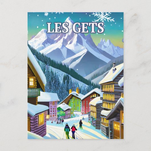 Les Gets : Authenticité Montagnarde ポストカード (正面)