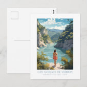 Les Gorges du Verdon - poster - Affiche ポストカード (正面/裏面)
