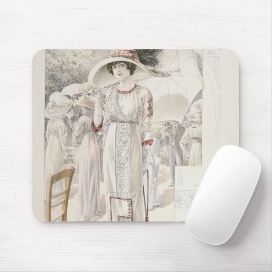 「Les Grandesモードdeパリからの町の服、 マウスパッド (マウス)