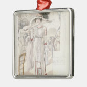 「Les Grandesモードdeパリからの町の服、 メタルオーナメント (左)