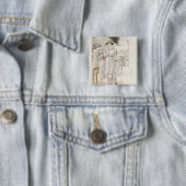 「Les Grandesモードdeパリからの町の服、 缶バッジ (インサイチュ)