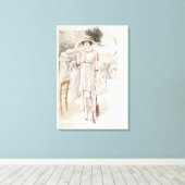 Les Grandes Modes de Parisのタウンドレス キャンバスプリント (インサイチュ (ウッドフロア))