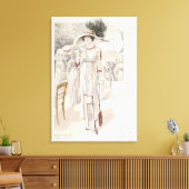 Les Grandes Modes de Parisのタウンドレス キャンバスプリント (インサイチュ (リビング))