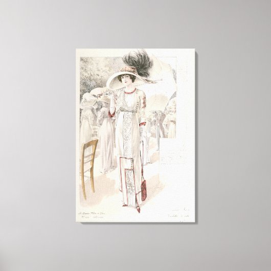 Les Grandes Modes de Parisのタウンドレス キャンバスプリント (正面)