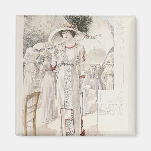 Les Grandes Modes de Parisのタウンドレス マグネット (正面)