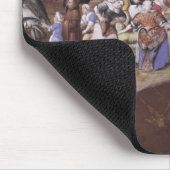 Les Halles、c.1660の魚市場 マウスパッド (コーナー)