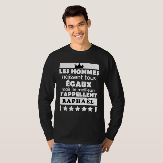les hommes nait tous égaux mais les meilleur RAPHA Tシャツ (正面フル)