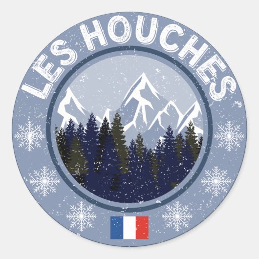 Les Houches Station de Ski ラウンドシール (正面)