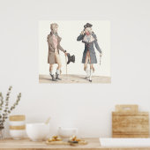 Les Incroyables – ヴェルネット版木、銅版、版画の再現 ポスター (キッチン)