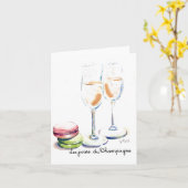 Les Jours duシャンペン カード (黄色い花)