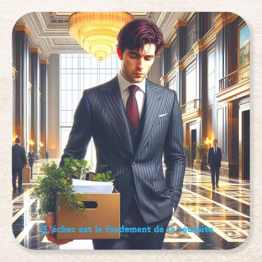  - Les Jours Meilleurs Arrivent スクエアペーパーコースター (正面)