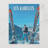 Les Karellis Station de ski  ポストカード (正面)
