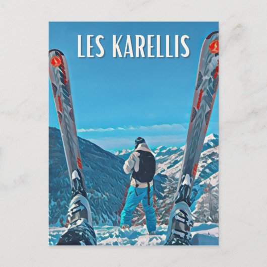 Les Karellis Station de ski ポストカード (正面)