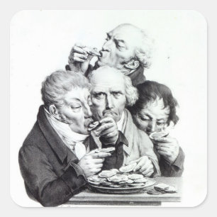 Les Mangeursのd'Huitres 1825年 スクエアシール