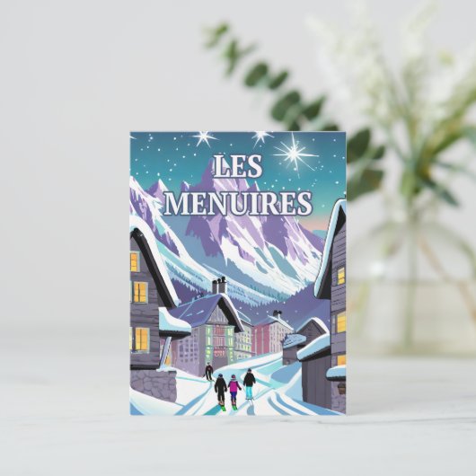 Les Menuires : Éclat d'hiver dans les Alpes ポストカード (スタンド正面)