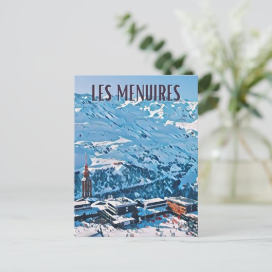 Les Menuires Station de ski  ポストカード (スタンド正面)