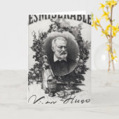 'Les Miserables'のタイトルページ第1版 カード (黄色い花)