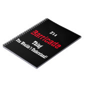 Les Miserablesのバリケードジャーナル ノートブック (左側)