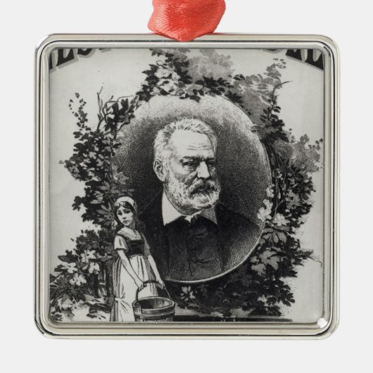 「Les MiserablesのTitlepageの初版 メタルオーナメント (正面)