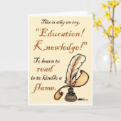 Les Misérables愛: 教育の知識のメッセージカード カード (黄色い花)